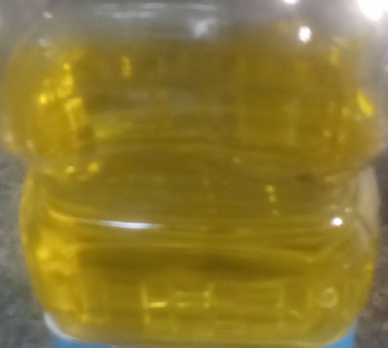 Bottle of edible cooking oil